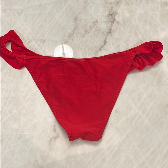 Amazon Red Ruffled Bikini Swimwear - Picture 6 of 7